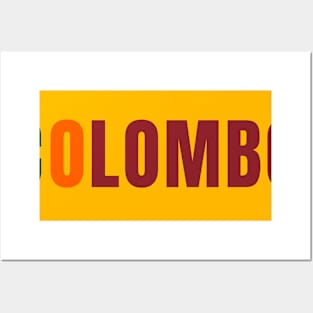 Colombo City in Sri Lankan Flag Colors Posters and Art